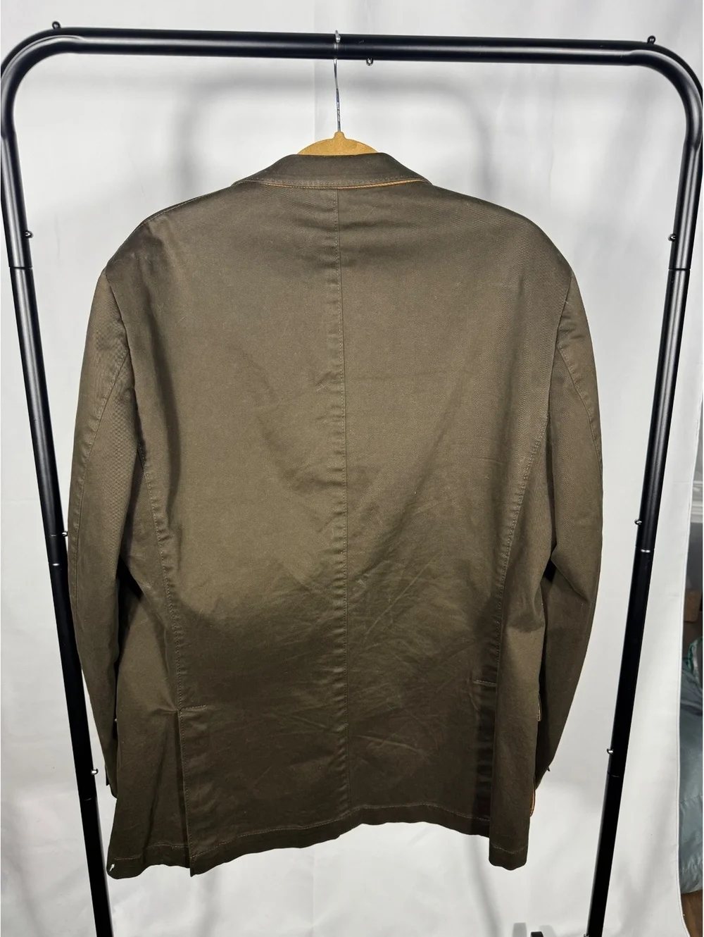 Kroon Men's Olive Green Cotton Blazer Suit Jacket 44L